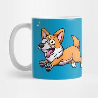 Cute Jumping Corgi Dog Mug